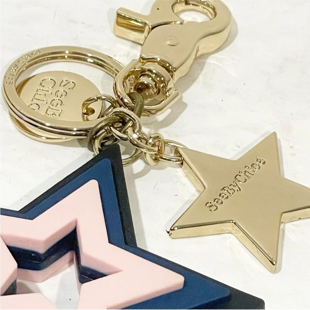 See By Chloe Star Keychain with Gold Clip - NWOT - Picture 2 of 4